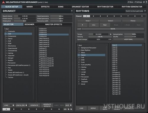 MeldaProduction - MDrummer Large 7.02 STANDALONE, VSTi, VSTi3 x86 x64