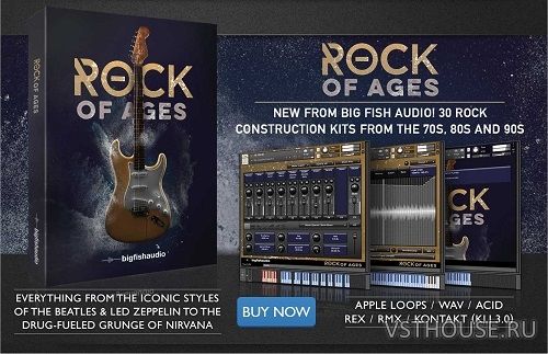 Big Fish Audio - Rock Of Ages (AIFF, REX2, RMX, WAV) Big Fish Audio - Rock Of Ages (AIFF, REX2, RMX, WAV)
