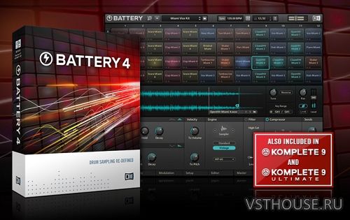 Native Instruments - Battery 4.1.6, VSTi AAX EXE x86 x64
