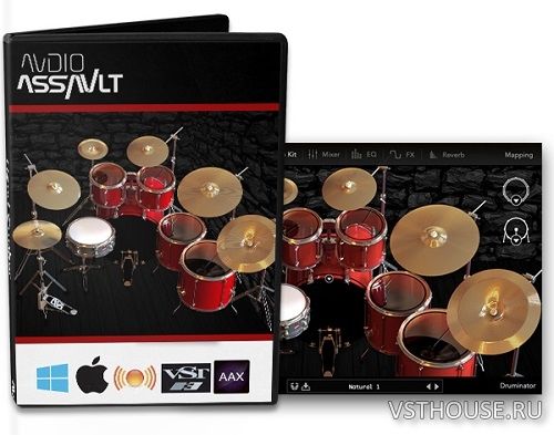 Audio Assault - Druminator 1.0 VST, VST3, RTAS, AAX, AU WIN.OSX