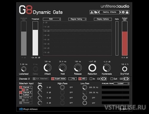 Unfiltered Audio - G8 Dynamic Gate 1.3.1 VST, VST3, AAX x86 x64 Unfiltered Audio - G8 Dynamic Gate 1.3.1 VST, VST3, AAX x86 x64