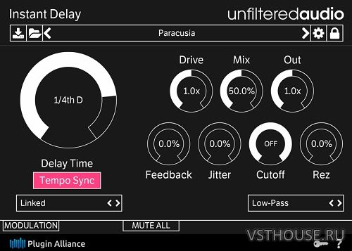 Unfiltered Audio - Instant Delay 1.0 VST, VST3, AAX x86 x64 Unfiltered Audio - Instant Delay 1.0 VST, VST3, AAX x86 x64