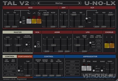 Togu Audio Line - TAL-U-NO-LX 2.86 VSTi, AAX, AU WIN.OSX x86 x64