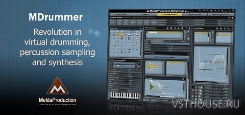 MeldaProduction - MDrummer Large 7.04 STANDALONE, VSTi, VSTi3