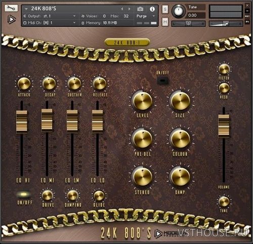 Global Audio Tools - 24K 808s (KONTAKT)