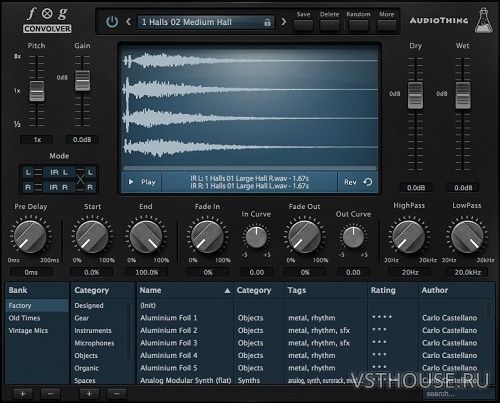 AudioThing - Fog Convolver 1.5.1 VST, AAX x86 x64 AudioThing - Fog Convolver 1.5.1 VST, AAX x86 x64