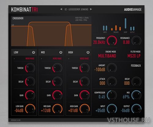 Audio Damage - AD037 Kombinat Tri 3.0.3 VST, VST3, AAX, AU WIN.OSX Audio Damage - AD037 Kombinat Tri 3.0.3 VST, VST3, AAX, AU WIN.OSX
