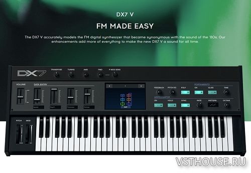Arturia - DX7 V 1.2.0.1391 STANDALONE, VSTi, VSTi3, AAX x86 x64 Arturia - DX7 V 1.2.0.1391 STANDALONE, VSTi, VSTi3, AAX x86 x64