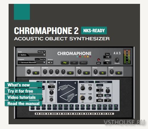 Applied Acoustics Systems - Chromaphone 2.1.1 VSTi, VSTi3, AU WIN.OSX Applied Acoustics Systems - Chromaphone 2.1.1 VSTi, VSTi3, AU WIN.OSX