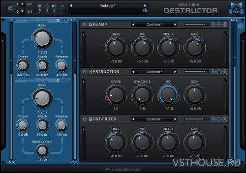 Blue Cat Audio - Blue Cat's Destructor 1.3.2 VST, VST3, AAX x86 x64 Blue Cat Audio - Blue Cat's Destructor 1.3.2 VST, VST3, AAX x86 x64