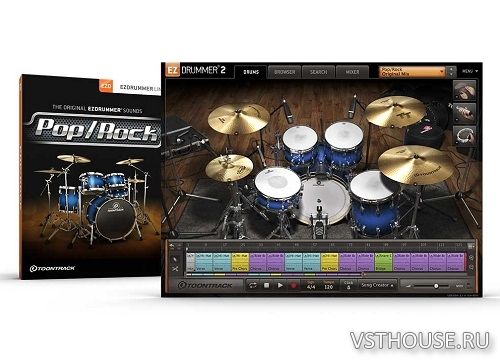 Toontrack - PopRock EZX 1.5.1 + UPDATE 1.5.4 WIN.OSX (EZdrummer)