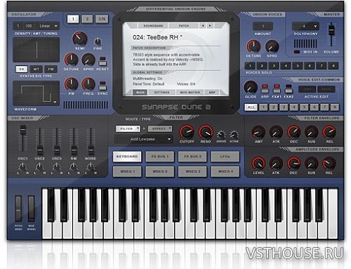 Synapse Audio - DUNE2 v2.6 + Skin VSTi, AU WiN.OSX x86 x64