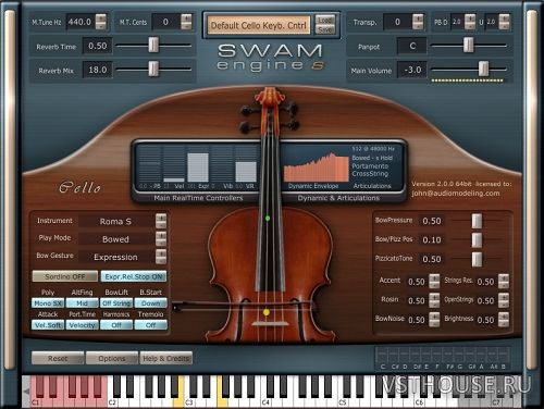 SWAM Engine - SWAM Cello v2.0.1 CE-V.R VSTI, AAX X64 SWAM Engine - SWAM Cello v2.0.1 CE-V.R VSTI, AAX X64