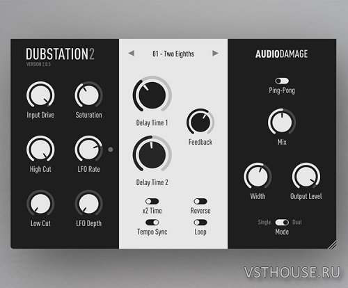 Audio Damage - AD036 Dubstation 2 v2.0.4 VST, VST3, AAX, AU WiN.OSX Audio Damage - AD036 Dubstation 2 v2.0.4 VST, VST3, AAX, AU WiN.OSX