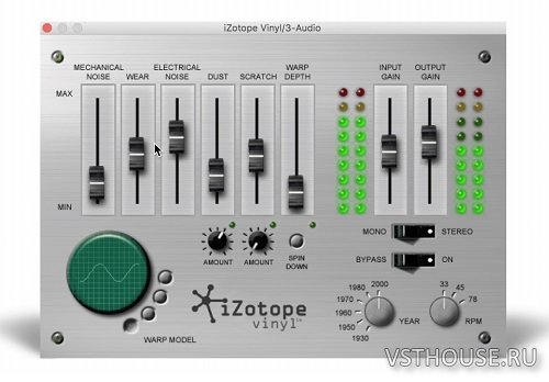 iZotope - Vinyl 1.80 VST, VST3, AAX x86 x64 NO INSTALL