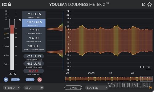 Youlean - Loudness Meter Pro 2.1.1 VST, VST3, AAX, AU WIN.OSX x86 x64 Youlean - Loudness Meter Pro 2.1.1 VST, VST3, AAX, AU WIN.OSX x86 x64