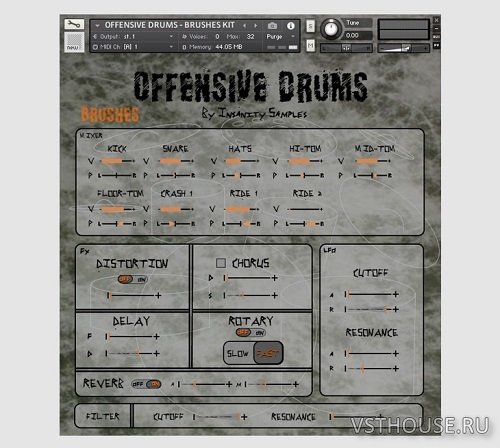 Insanity Samples - Offensive Drums (KONTAKT)