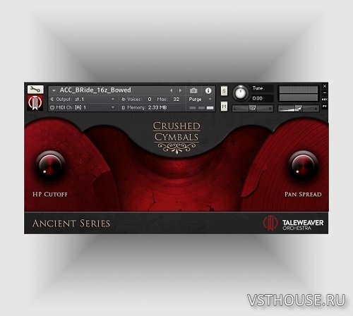 Taleweaver Orchestra - Ancient Crushed Cymbals (KONTAKT) Taleweaver Orchestra - Ancient Crushed Cymbals (KONTAKT)