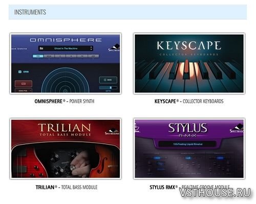Spectrasonics - Omnisphere 2 + Keyscape + Trilian + Stylus RMX VSTi Spectrasonics - Omnisphere 2 + Keyscape + Trilian + Stylus RMX VSTi