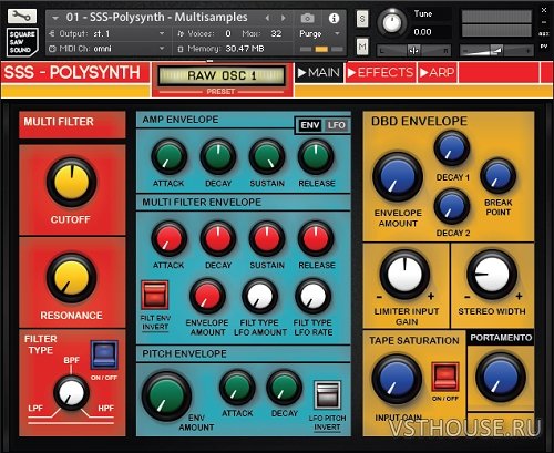 Square Saw Sound - SSS-Polysynth (KONTAKT) Square Saw Sound - SSS-Polysynth (KONTAKT)
