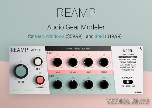 Klevgrand - REAMP 1.0.1 VST, AAX x64 Klevgrand - REAMP 1.0.1 VST, AAX x64