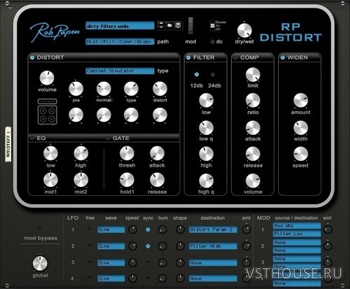 Rob Papen - RP-Distort 1.0.1i VST, AAX x86 x64 Rob Papen - RP-Distort 1.0.1i VST, AAX x86 x64