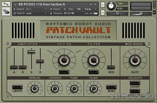 Rhythmic Robot Audio - PatchVault DX5 Custom Set 1+Factory Set A