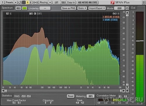 Voxengo - SPAN Plus 1.5 VST, VST3, AAX, AU WIN.OSX x86 x64