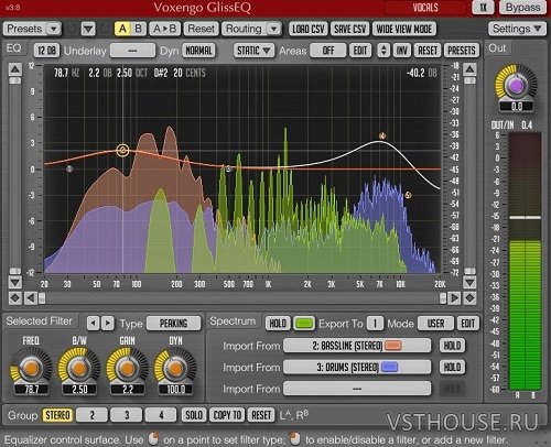 Voxengo - GlissEQ v3.10 VST, VST3, AAX, AU WiN.OSX x86 x64