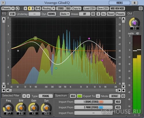Voxengo - GlissEQ 3.11 VST, VST3, AAX, AU WIN.OSX x86 x64