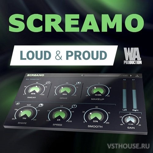 W.A.Production - Screamo 1.0.1 VST, VST3, AAX, AU x86 WIN.OSX x64 W.A.Production - Screamo 1.0.1 VST, VST3, AAX, AU x86 WIN.OSX x64