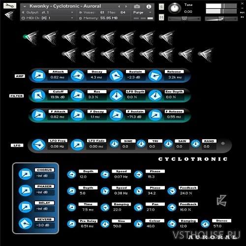 Kwonky Instruments - Cyclotronic Signals – Aurora (KONTAKT) Kwonky Instruments - Cyclotronic Signals – Aurora (KONTAKT)