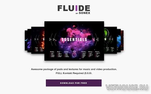Sonex Audio - Sonex Audio - Fluide Collection (KONTAKT) Sonex Audio - Sonex Audio - Fluide Collection (KONTAKT)