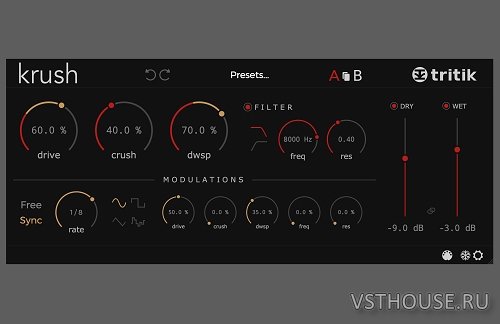 Tritik - Krush Pro v1.0.0 VST, AAX (MODiFiED) x86 x64 R2R