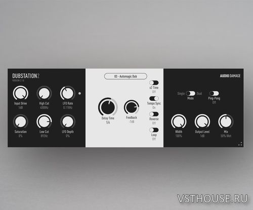 Audio Damage - AD036 Dubstation 2 v2.1.0 VST, VST3, AAX, AU