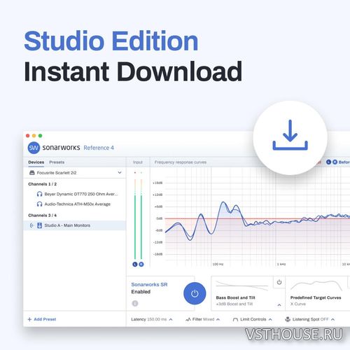 Sonarworks - Reference 4 Studio Edition v4.4.1 EXE, VST, AAX