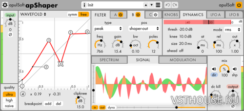 ApulSoft - apShaper v1.0.1 VST, VST3, AAX, AU x86 x64 WiN.OSX