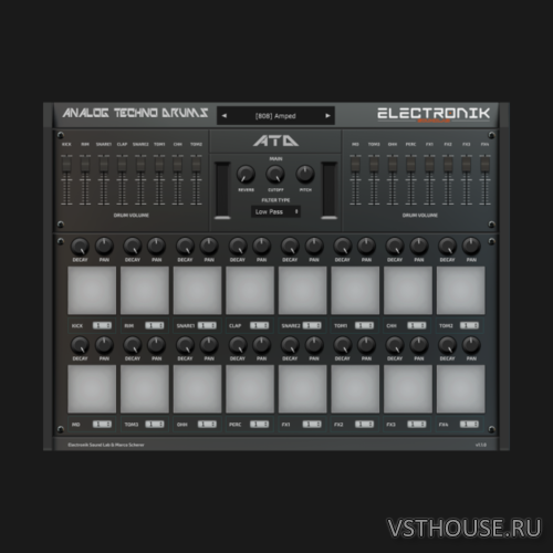 Electronik Sound Lab - Analog Techno Drums 1.2.0 VSTi, VST3, AUi Electronik Sound Lab - Analog Techno Drums 1.2.0 VSTi, VST3, AUi