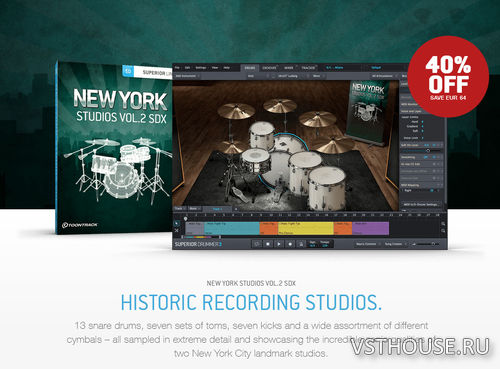 Toontrack - New York Studios Vol.2 SDX v1.5.0 (SOUNDBANK) Toontrack - New York Studios Vol.2 SDX v1.5.0 (SOUNDBANK)
