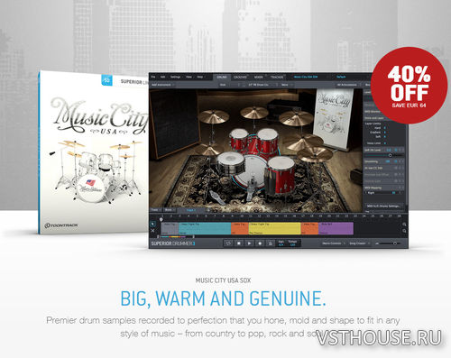 Toontrack - Music City USA SDX v1.5.0 (SOUNDBANK) Toontrack - Music City USA SDX v1.5.0 (SOUNDBANK)