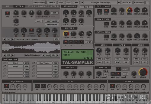 Togu Audio Line - TAL-Sampler 3.1.1 VSTi, AAX, AUi WIN.OSX x86 x64