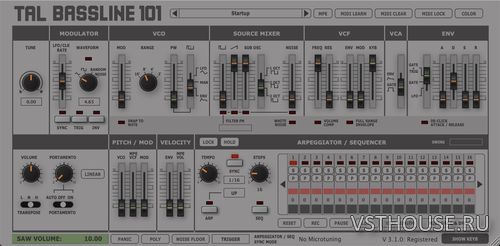 Togu Audio Line - TAL-BassLine-101 v3.1.0 VSTi, AAX, AU WIN.OSX x64