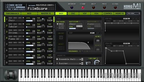 KORG - M1 1.8.2 STANDALONE, VSTi, AAX x 86 x64