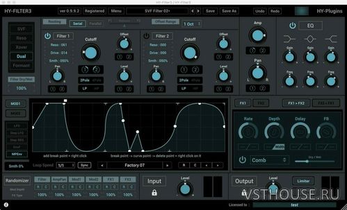 HY-Plugins - HY-Filter3 1.1.11 VST, VST3, AU WIN.OSX x86 x64