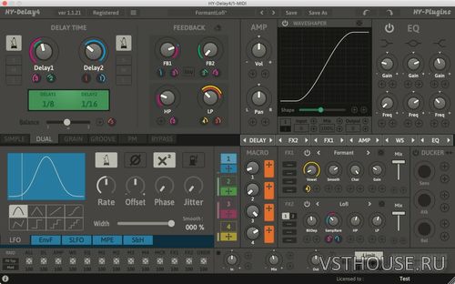 HY-Plugins - HY-Delay4 v1.1.3 VST, VST3, AU WIN.OSX x86 x64