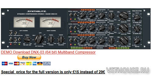 Synthblitz Audio - DNX 03 Multiband Compressor 2.6 VST x64 Synthblitz Audio - DNX 03 Multiband Compressor 2.6 VST x64