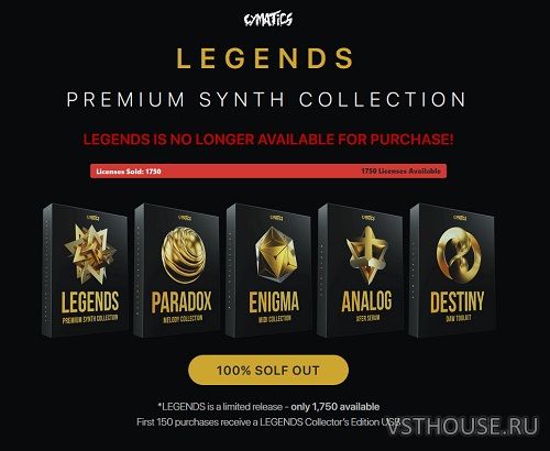Cymatics - Legends (MIDI, WAV, SERUM, LOGIC, ABLETON, FL STUDIO)