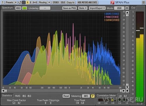 Voxengo - SPAN Plus 1.11 VST, VST3, AAX, AU WIN.OSX x86 x64