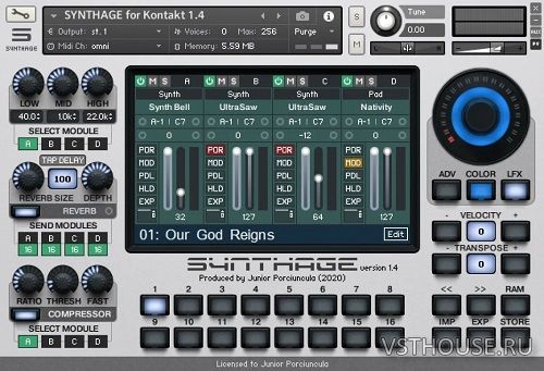 Junior Porciuncula - SYNTHAGE v1.4 (KONTAKT)