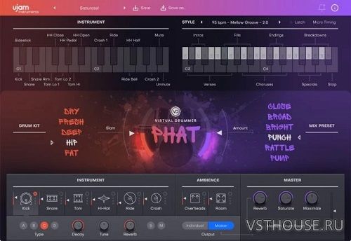 uJAM - Virtual Drummer PHAT 2.0.1 VSTi, AAX x64 uJAM - Virtual Drummer PHAT 2.0.1 VSTi, AAX x64